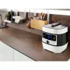Panela de pressão elétrica Rommelsbacher MD 1000 – 4 l, 1000 W, 14 programas, branco/preto