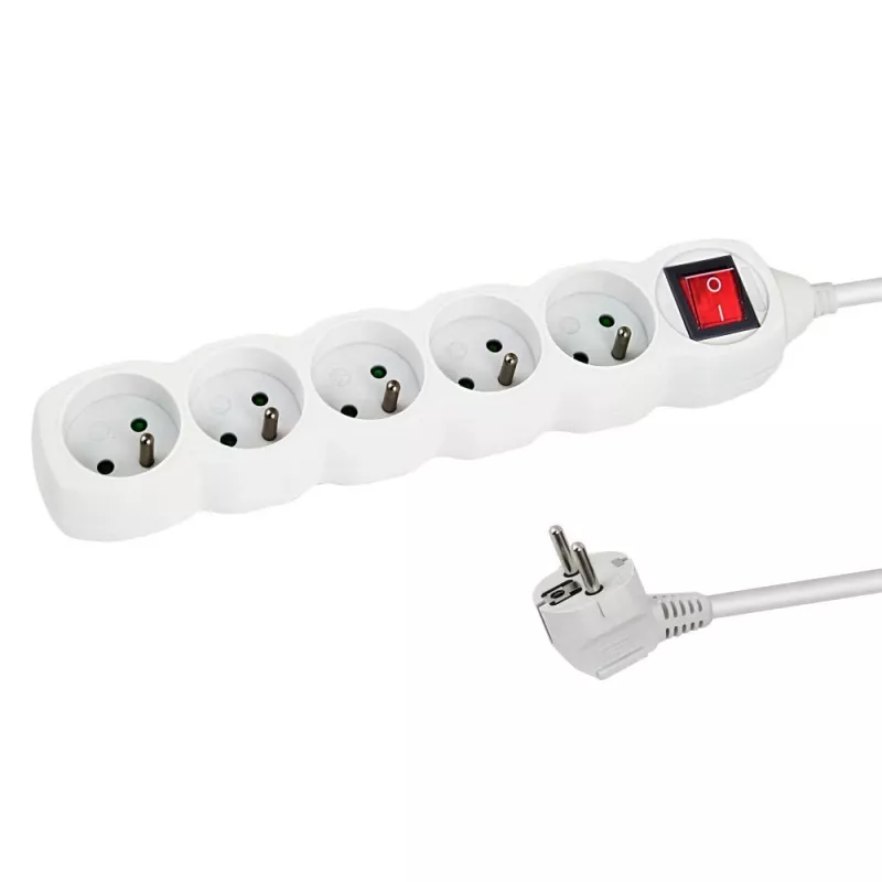 Distribuidor de energia Esperanza ELK215W 3 m 5 tomada(s) AC interior branco