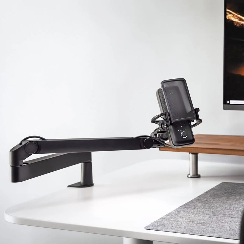 Suporte de microfone para transmissão Elgato Wave Mic Arm LP, montagem em mesa, preto, 1,69 kg