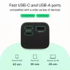 Bateria portátil Green Cell PBGC25UD, 25200 mAh, Li-Ion, 140 W de potência total, 2× USB-C + 1× USB-A, ecrã OLED, caixa em alumínio