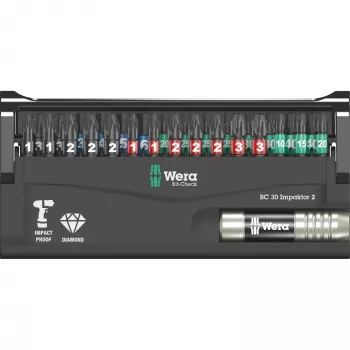 Conjunto de bits Wera 05057697001 Bit-Check 30 Impaktor 2