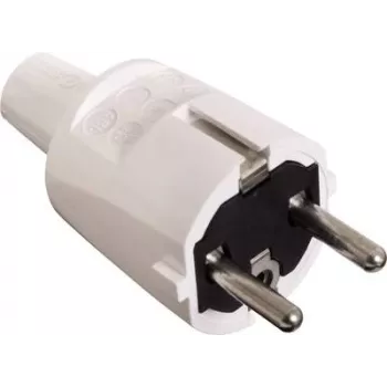 Ficha de PVC AS SCHWABE 16A, 250V versão robusta branco (62221)