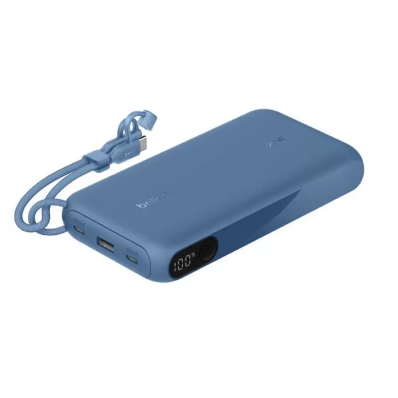 Powerbank Belkin BPB028hqBL 20000 mAh, 2× USB‑C, 1× USB‑A, azul