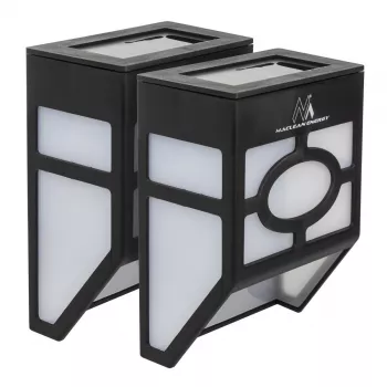 Lâmpada solar de jardim MACLEAN MCE171 conjunto de 2 luzes exteriores LED solares
