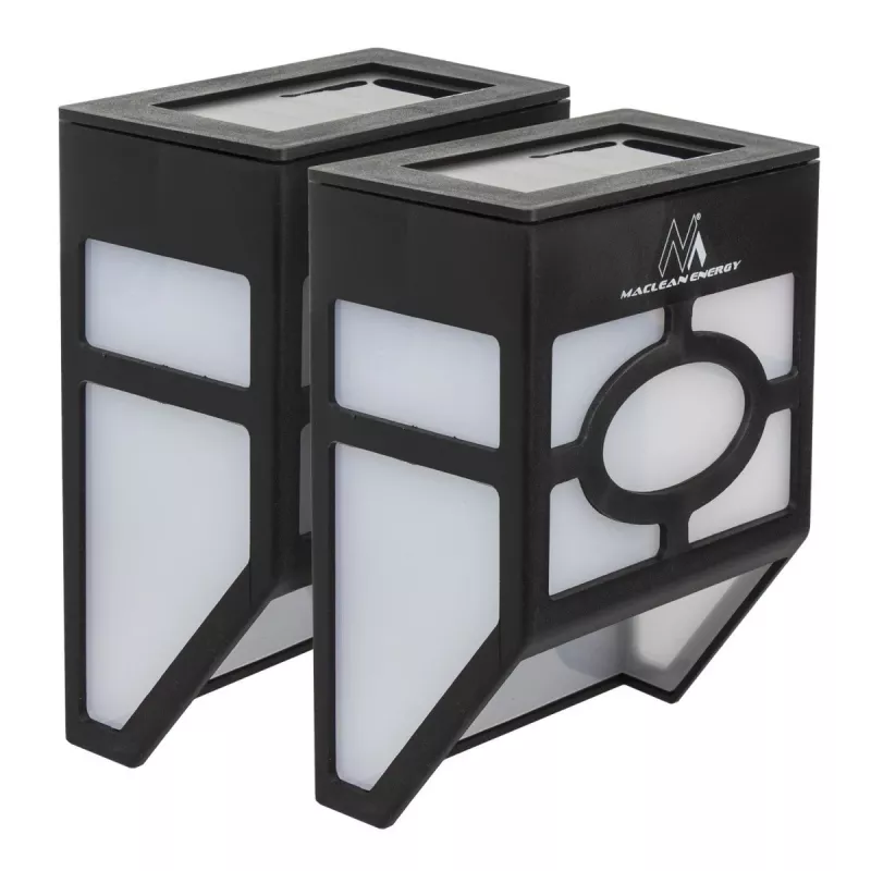 Lâmpada solar de jardim MACLEAN MCE171 conjunto de 2 luzes exteriores LED solares