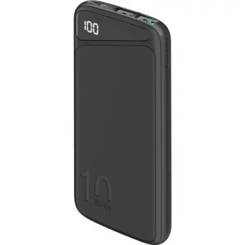 Powerbank de carregamento rápido 10.000 mAh (preto, USB-C PD, QC 3.0, 10.000 mAh)