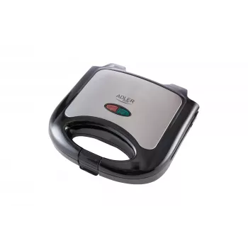 Máquina de sanduíches Adler AD 3015 750 W preto prateado
