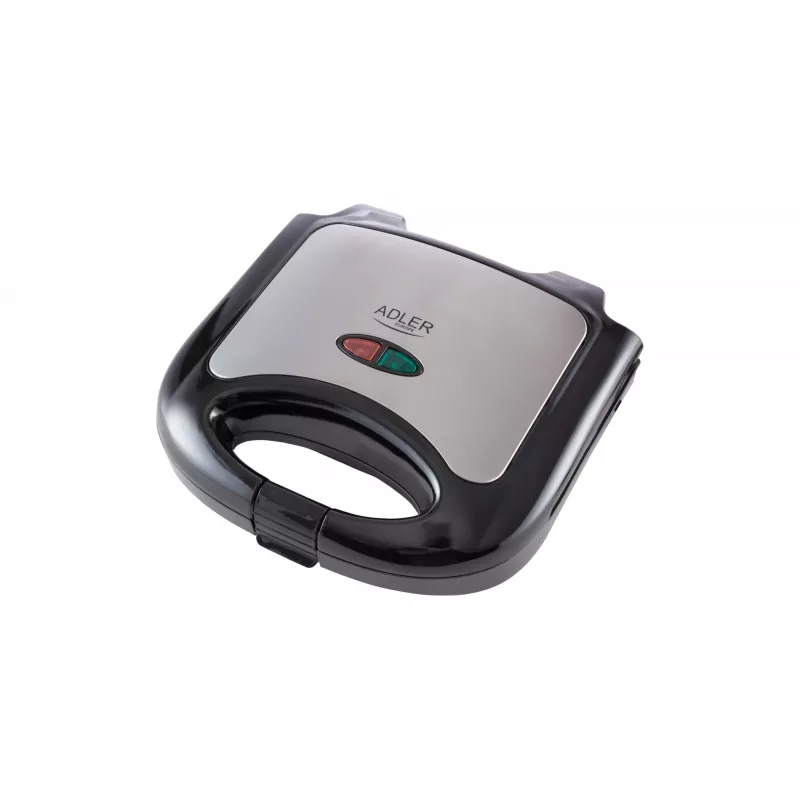 Máquina de sanduíches Adler AD 3015 750 W preto prateado