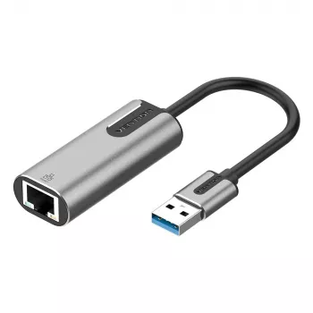 Vention adaptador USB 3.0-A para Gigabit Ethernet cinzento 0,15 m liga de alumínio tipo