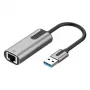 Vention adaptador USB 3.0-A para Gigabit Ethernet cinzento 0,15 m liga de alumínio tipo