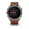 Garmin Fenix 8 3,56 cm (1,4) AMOLED 51 mm Digital 454 x 454 Pixel Ecrã tátil Titânio Wi-Fi GPS (Satélite)