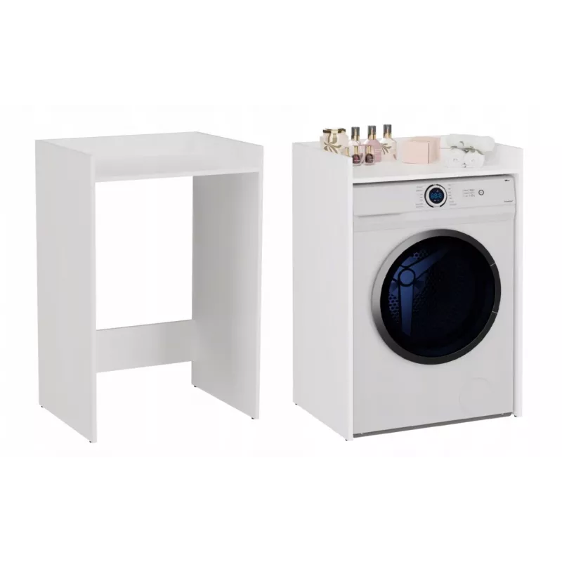 Armário Top e shop POLA para lavandaria para máquina de lavar – branco