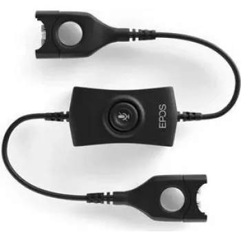 Silenciador EPS EPOS AMS 01, preto, controlo de silenciamento de áudio em linha