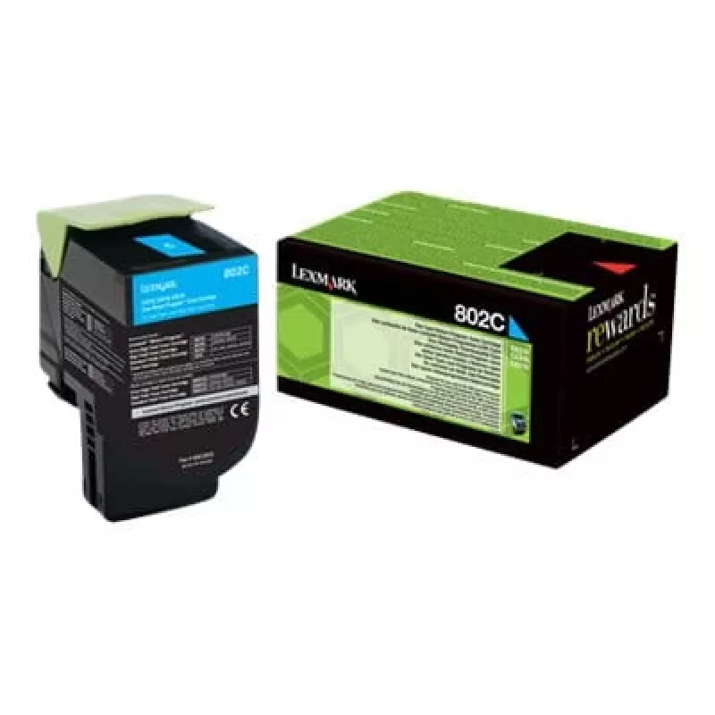 Toner Lexmark 802C 1 unid. original ciano