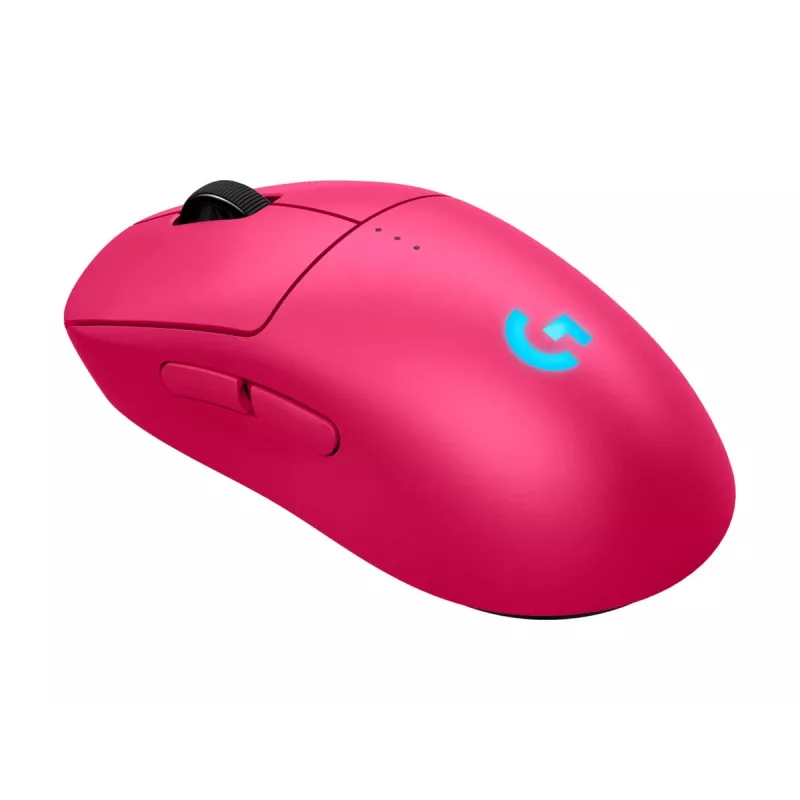 Logitech G PRO 2 - Rato - Gaming - para destros e esquerdinos - ótico - 8 botões - Sem fios, Com fios - 2,4 GHz, USB - recetor USB Logitech LIGHTSPEED - rosa (910-007310)