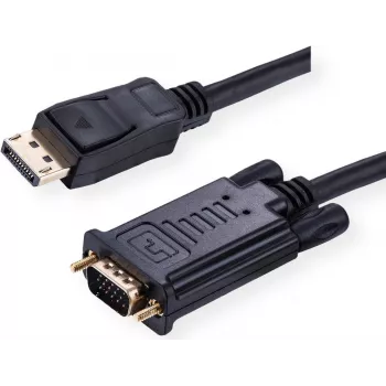 Value 11.99.5802 Adaptador de cabo de vídeo 2 m VGA (D-Sub) DisplayPort Preto (11.99.5802)