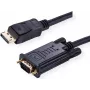 Value 11.99.5802 Adaptador de cabo de vídeo 2 m VGA (D-Sub) DisplayPort Preto (11.99.5802)