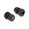 DeLOCK bucim EX M12 preto 2 unid. poliamida