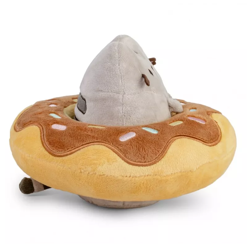 Mascote Pusheen in a Chocolate Donut