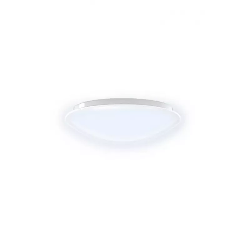 WOOX R5111 candeeiro de teto LED inteligente, 30 cm, Wi-Fi 2,4 GHz, 2700–6500K, 1200 lm, regulável, IP20, redondo, branco