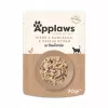 Alimento húmido para gatos Applaws Peito de Frango com Arroz Selvagem em Caldo 70 g saqueta, gatos adultos, 16% proteína, 80% humidade