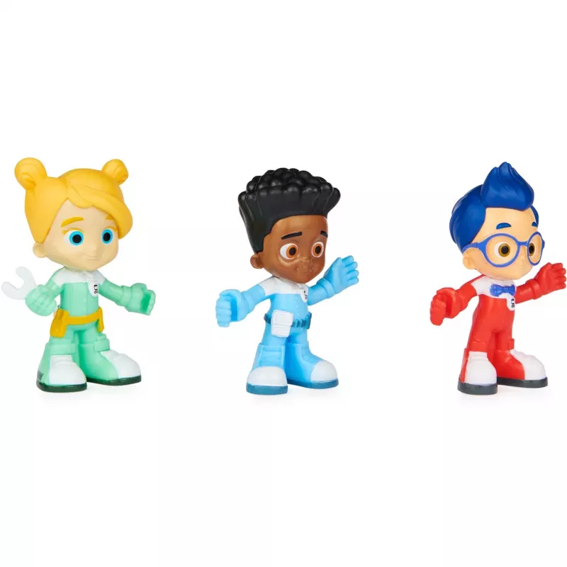 Mighty Express conjunto de 3 figuras infantis, figura de brincar