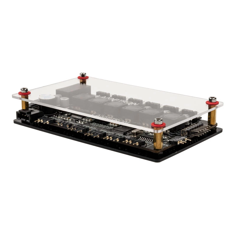 Controlador de ventoinhas Lamptron CU135 + controlador RGB com ecrã, ARGB - preto