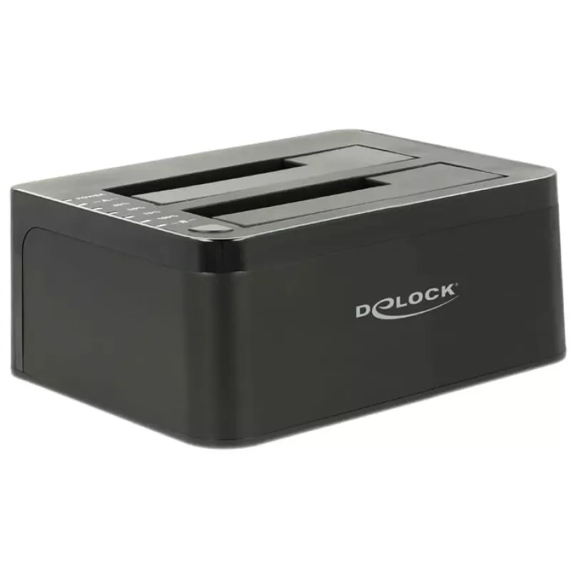 Delock docking station USB 3.0 dupla para 2x SATA HDD / SSD com função de clonagem