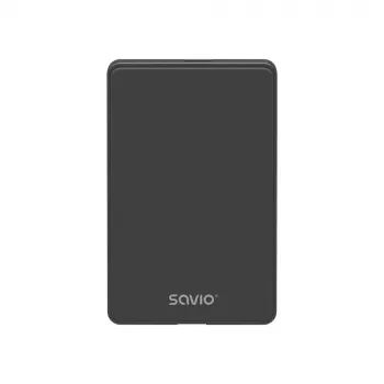 Caixa para disco rígido/SSD SAVIO AK-65 preto 2,5 polegadas SATA USB 3.0 5 Gbit/s Micro-USB