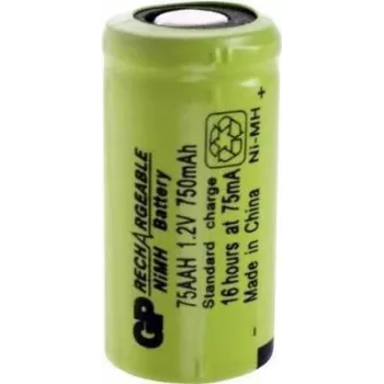 Pilha recarregável NiMH AA GP GP75AAH 1,2V 750mAh