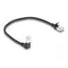 Cabo de rede DeLOCK RJ45 Cat.6A 0,25 m preto