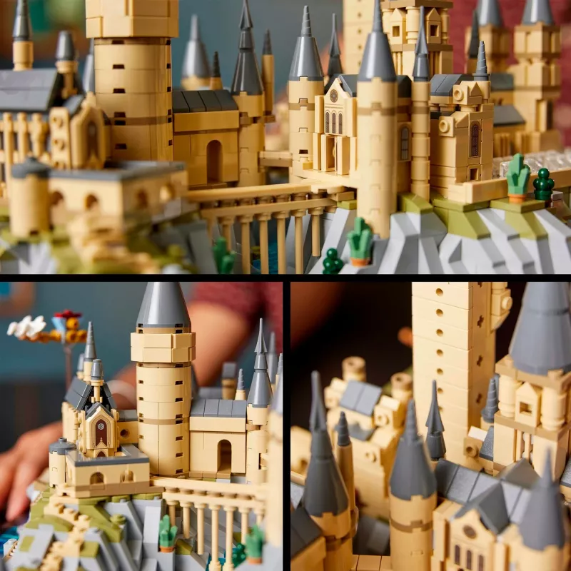 LEGO 76419 Harry Potter Castelo de Hogwarts e Terrenos, grande conjunto para adultos com locais icónicos: Grande Salão, Câmara dos Segredos e mais, Dia dos Namorados