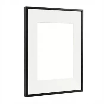 Moldura de fotos AURA Aspen tinta com tapete de papel