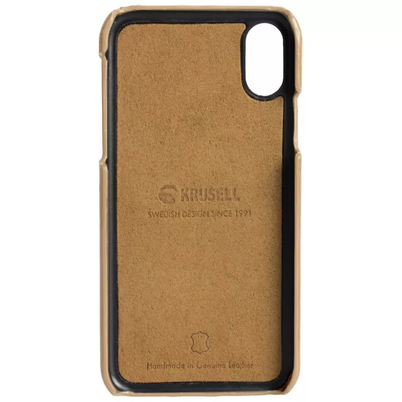 Capa Krusell Sunne 2-Karten-Cover iPhone XS Max 16,5 cm bege
