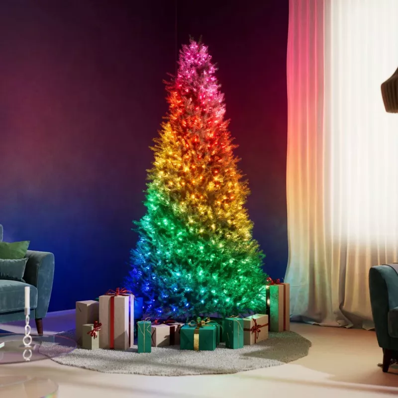 Velas de árvore de Natal LED Twinkly Candies TWKC100RGB-T 6 m forma de vela