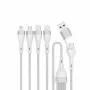 4smarts 541024 Cabo USB 1,2 m USB A/USB C USB C/Micro USB-A/Lightning branco (541024)