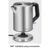 ProfiCook PC-WKS 1106 1l 2200W preto – chaleira elétrica em aço inoxidável (501106)