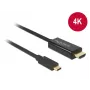 Adaptador de cabo de vídeo USB Type-C HDMI DeLOCK 85258