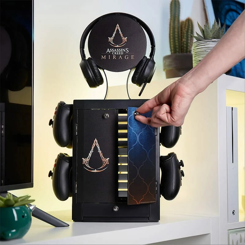 Numskull Games Official Assassin's Creed - Mirage Gaming Locker, suporte para jogos, Xbox, preto, com fios, 1 unid.