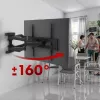 Suporte de TV de parede MACLEAN MC-781 para ecrãs de 66–177,8 cm (26–70 polegadas), inclinável -12–2°, VESA 100x100–400x400, carga máx. 45 kg, preto