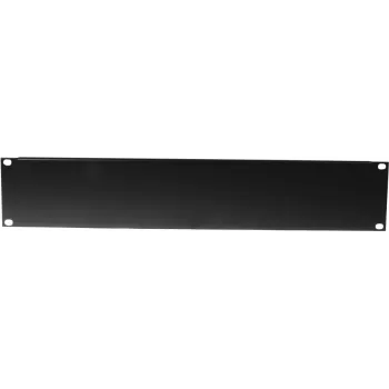 Painel frontal Omnitronic Z-19U aço preto 2U — painel de rack de 19 polegadas em aço, altura 2U