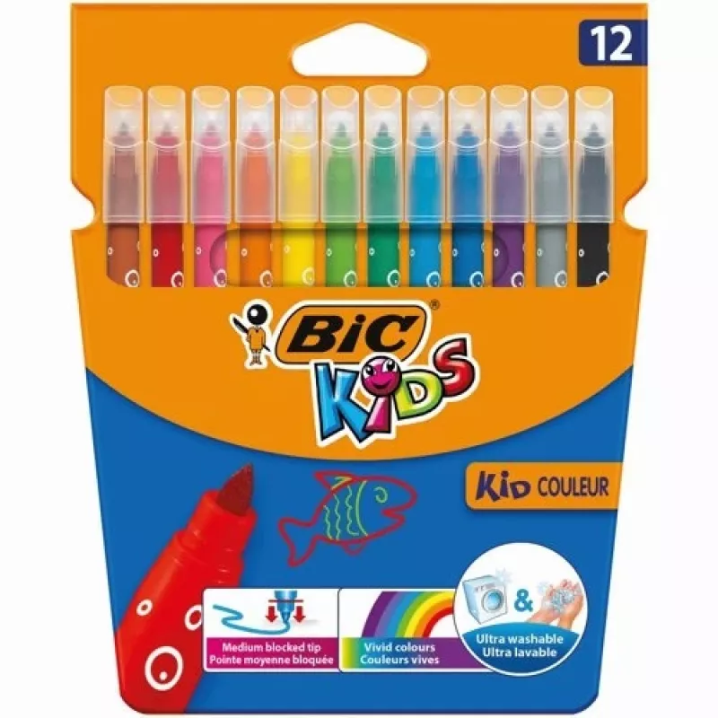 Marcadores BIC CF KID750 12 cores 9202937