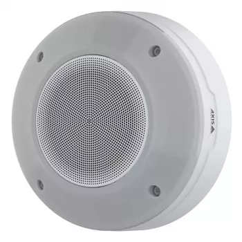 AXIS D4200-VE altifalante exterior bidirecional, 365–14000 Hz, 102 dB, ângulo de cobertura 140°, IP66, PoE, branco, montagem em mastro/parede