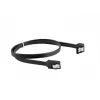 Cabo SATA III LANBERG CA-SASA-13CU-0050-BK 0,5 m, SATA 7 pinos para 7 pinos, 6 Gbit/s, preto