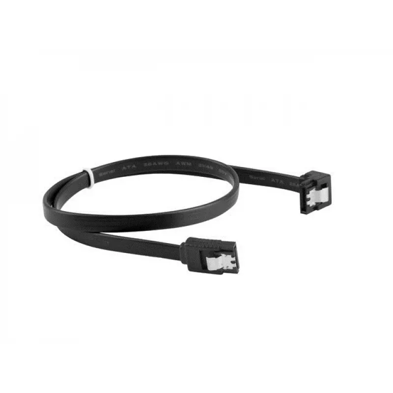 Cabo SATA III LANBERG CA-SASA-13CU-0050-BK 0,5 m, SATA 7 pinos para 7 pinos, 6 Gbit/s, preto