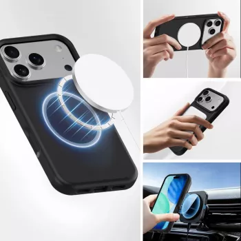 Capa Border 4smarts Cupertino iPhone 17 Pro Preto 16 cm