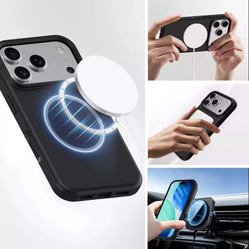 4smarts Silicone Case Cupertino 541570 capa para Apple iPhone 17 Pro, compatível com MagSafe