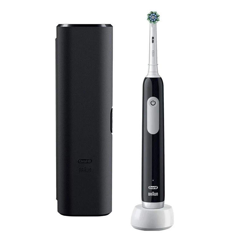 Escova de dentes Oral-B PRO Series 1 para adulto com tecnologia de rotação-oscilação preta