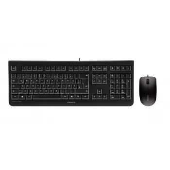 Teclado rato incluído CHERRY DC 2000 Universal USB AZERTY belga preto