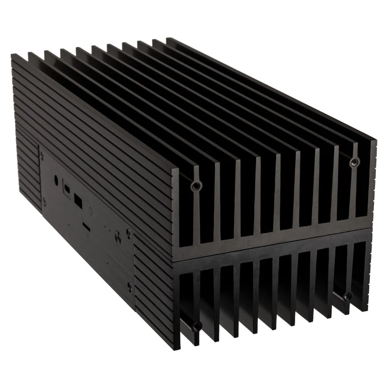 Akasa Turing A50 MKII - Ultra Small Form Factor (USFF) - PC - preto - alumínio - escritório doméstico - Kensington